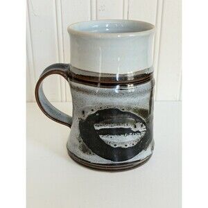Art Pottery Mug Hand Thrown Glaze Signed Unique Inside Otagiri Cup 16oz